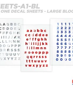 CRB All-in-One Number & Alphabet Rod Decal Kit - Peel & Stick Letters Supplies