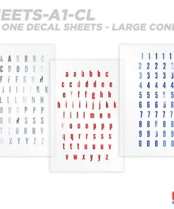CRB All-in-One Number & Alphabet Rod Decal Kit - Peel & Stick Letters Supplies