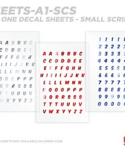 CRB All-in-One Number & Alphabet Rod Decal Kit - Peel & Stick Letters Supplies