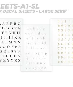 CRB All-in-One Number & Alphabet Rod Decal Kit - Peel & Stick Letters Supplies