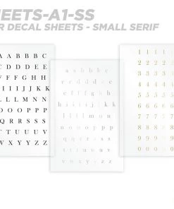 CRB All-in-One Number & Alphabet Rod Decal Kit - Peel & Stick Letters Supplies