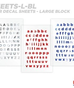 CRB Alphabet Rod Decals - Peel & Stick Letters