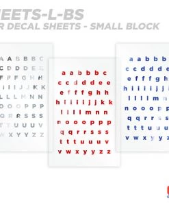 CRB Alphabet Rod Decals - Peel & Stick Letters