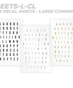 CRB Alphabet Rod Decals - Peel & Stick Letters