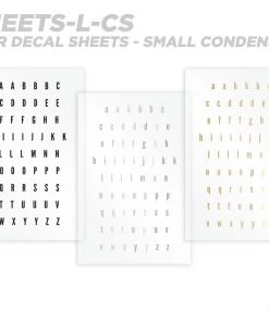 CRB Alphabet Rod Decals - Peel & Stick Letters