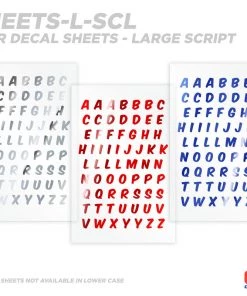 CRB Alphabet Rod Decals - Peel & Stick Letters