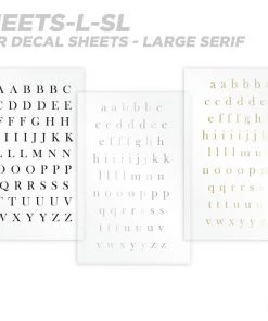 CRB Alphabet Rod Decals - Peel & Stick Letters