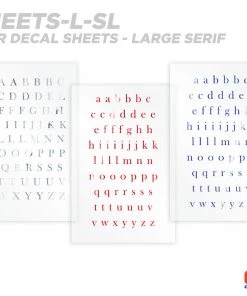 CRB Alphabet Rod Decals - Peel & Stick Letters