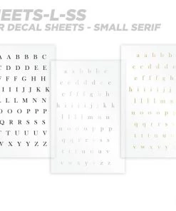 CRB Alphabet Rod Decals - Peel & Stick Letters