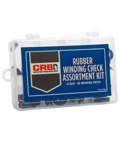 CRB Black Rubber Winding Checks - 80-Piece Assortment Kit Components