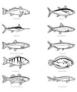 Mud Hole Supplies Black & White Gamefish Bumper Stickers