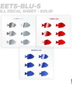 CRB Bluegill Silhouette Rod Decals - Peel & Stick