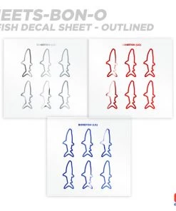 CRB Supplies Bonefish Silhouette Rod Decals - Peel & Stick