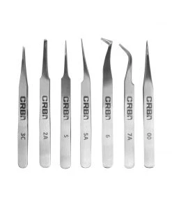 CRB 7-Piece Tweezer Set Finishing Tools
