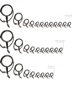 Components CRB Heavy Duty Spinning Rod Guide Kits 10 Components CRB Heavy Duty Spinning Rod Guide Kits