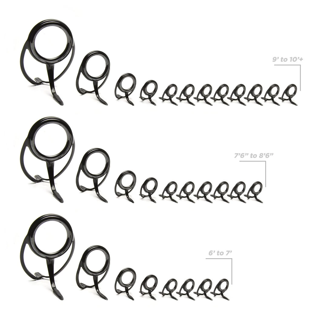 Components CRB Heavy Duty Spinning Rod Guide Kits 4 Components CRB Heavy Duty Spinning Rod Guide Kits