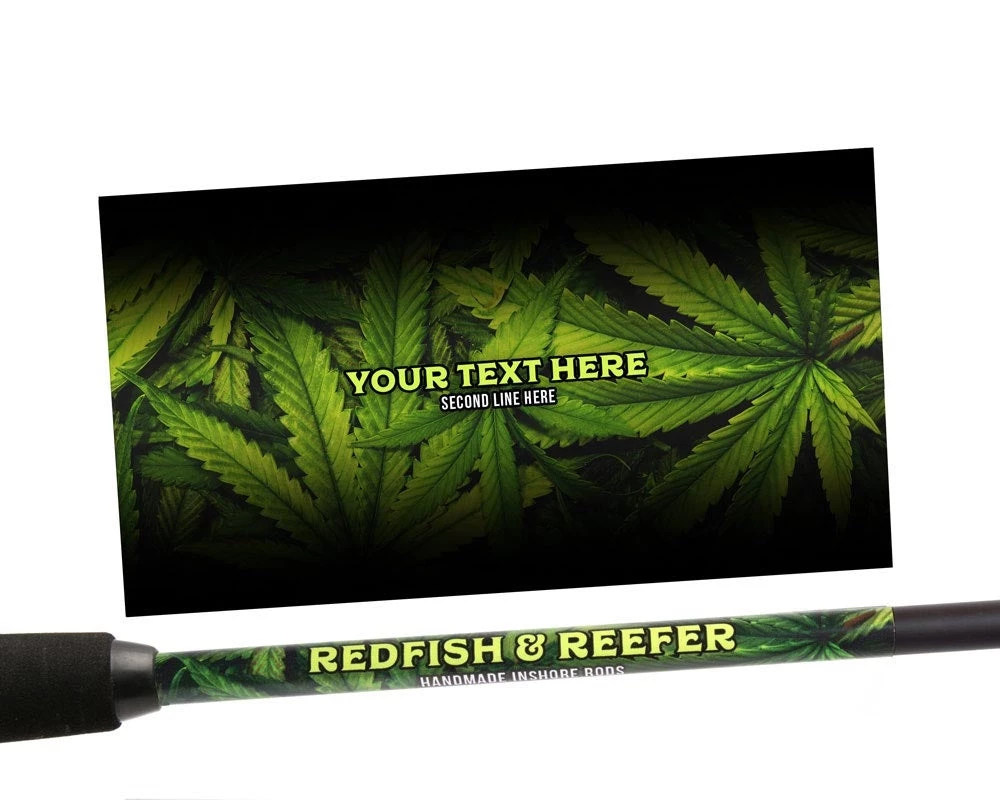 CRB Supplies Custom Rod Skinz - Marijuana 3 CRB Supplies Custom Rod Skinz - Marijuana