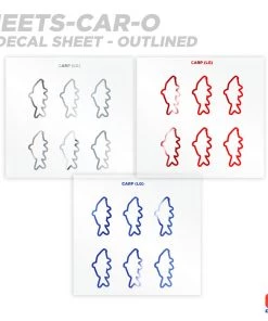 CRB Carp Silhouette Rod Decals - Peel & Stick