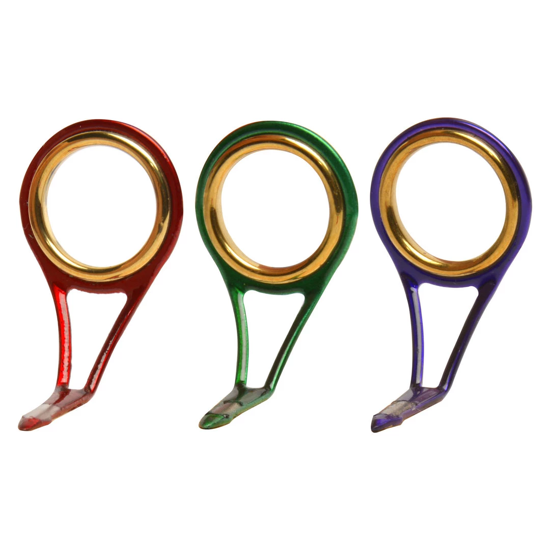 CRB Colored Single Foot Guides For Freshwater Spinning & Casting Rods 3 CRB Colored Single Foot Guides For Freshwater Spinning & Casting Rods