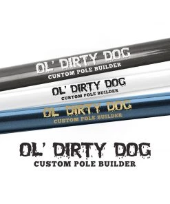 Mud Hole Supplies Customizable Designer Rod Decals - Dirty