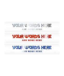 Mud Hole Supplies Customizable Designer Rod Decals - Sharp