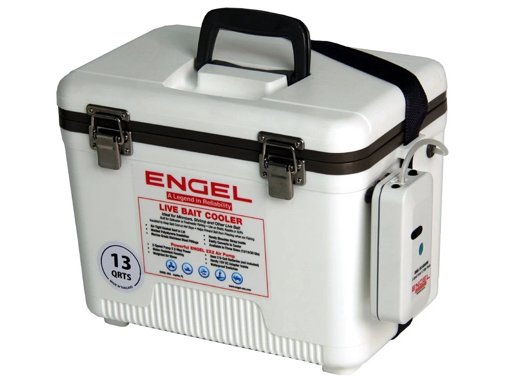 Engel USA Engel 13 Qt. Live Bait Cooler With Air Pump 3 Engel USA Engel 13 Qt. Live Bait Cooler With Air Pump