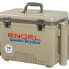 Engel USA Engel 19 Qt. Cooler/Dry Box With Rod Holders - Tan