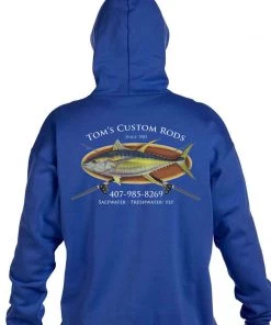 Mud Hole Custom Hoodie: Bamboo Frame With Crossing Rods Gear