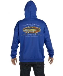 Mud Hole Custom Hoodie: Bamboo Frame With Crossing Rods Gear 16 Mud Hole Custom Hoodie: Bamboo Frame With Crossing Rods Gear