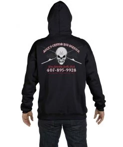 Mud Hole Custom Hoodie: Skull With Crossing Rods 16 Mud Hole Custom Hoodie: Skull With Crossing Rods