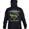 Mud Hole Gear Custom Hoodie: Largemouth Bass Chasing Lure