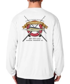 Mud Hole Gear Long-Sleeve Mesh Performance Tee: Life Ring With Crossing Rods 12 Mud Hole Gear Long-Sleeve Mesh Performance Tee: Life Ring With Crossing Rods
