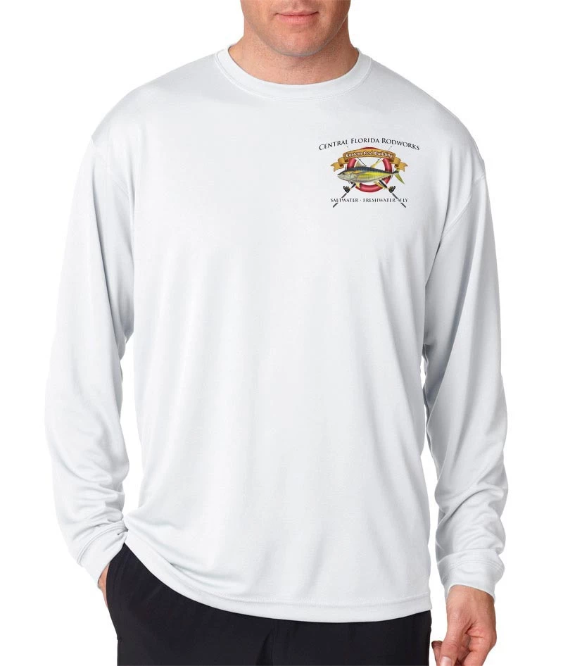 Mud Hole Gear Long-Sleeve Mesh Performance Tee: Life Ring With Crossing Rods 8 Mud Hole Gear Long-Sleeve Mesh Performance Tee: Life Ring With Crossing Rods