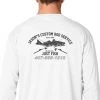 Mud Hole Gear Long-Sleeve Mesh Performance Tee: Vintage Distressed Fish And Rods 1 Mud Hole Gear Long-Sleeve Mesh Performance Tee: Vintage Distressed Fish And Rods