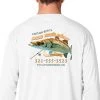 Mud Hole Custom Long-Sleeve Mesh Performance Tee: Emerging Snook