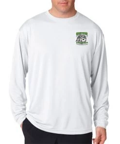 Mud Hole Custom Long-Sleeve Mesh Performance Tee: Green Bones Gear