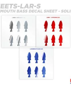 CRB Largemouth Bass Silhouette Rod Decals - Peel & Stick Supplies