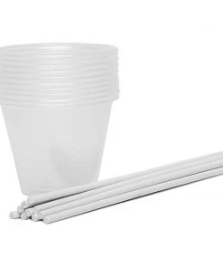 CRB Supplies Mixing Cups & Sticks (10 Pack)