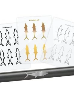 CRB Mackerel Silhouette Rod Decals - Peel & Stick Supplies