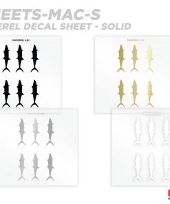 CRB Mackerel Silhouette Rod Decals - Peel & Stick Supplies