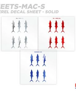 CRB Mackerel Silhouette Rod Decals - Peel & Stick Supplies