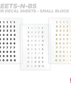 CRB Numeric Rod Decals - Peel & Stick Numbers