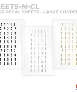 CRB Numeric Rod Decals - Peel & Stick Numbers