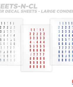 CRB Numeric Rod Decals - Peel & Stick Numbers