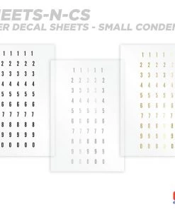 CRB Numeric Rod Decals - Peel & Stick Numbers