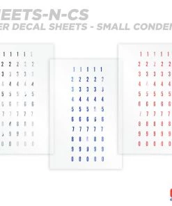 CRB Numeric Rod Decals - Peel & Stick Numbers