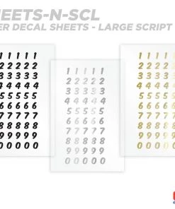 CRB Numeric Rod Decals - Peel & Stick Numbers
