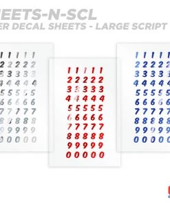 CRB Numeric Rod Decals - Peel & Stick Numbers