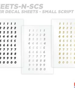 CRB Numeric Rod Decals - Peel & Stick Numbers