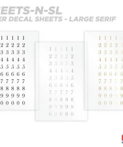 CRB Numeric Rod Decals - Peel & Stick Numbers